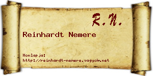 Reinhardt Nemere névjegykártya